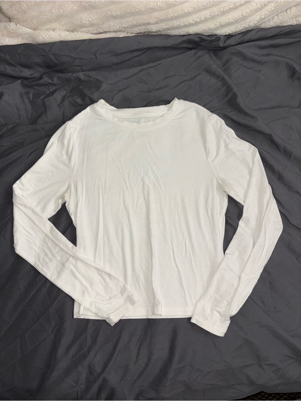 Wild Fable White Long Sleeve Crewneck Top – XS